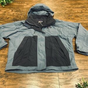 PATAGONIA Skysail Utility Jacket Utility Blue Medium Packable Lightweight Hooded